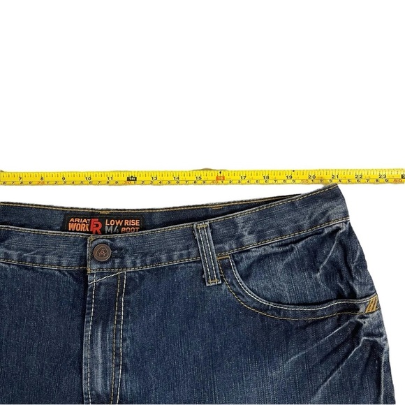Ariat FR M4 Flame Resistant Low Rise Boot Cut Denim Work Jeans HRC 2 Size 42/36 - Picture 12 of 14